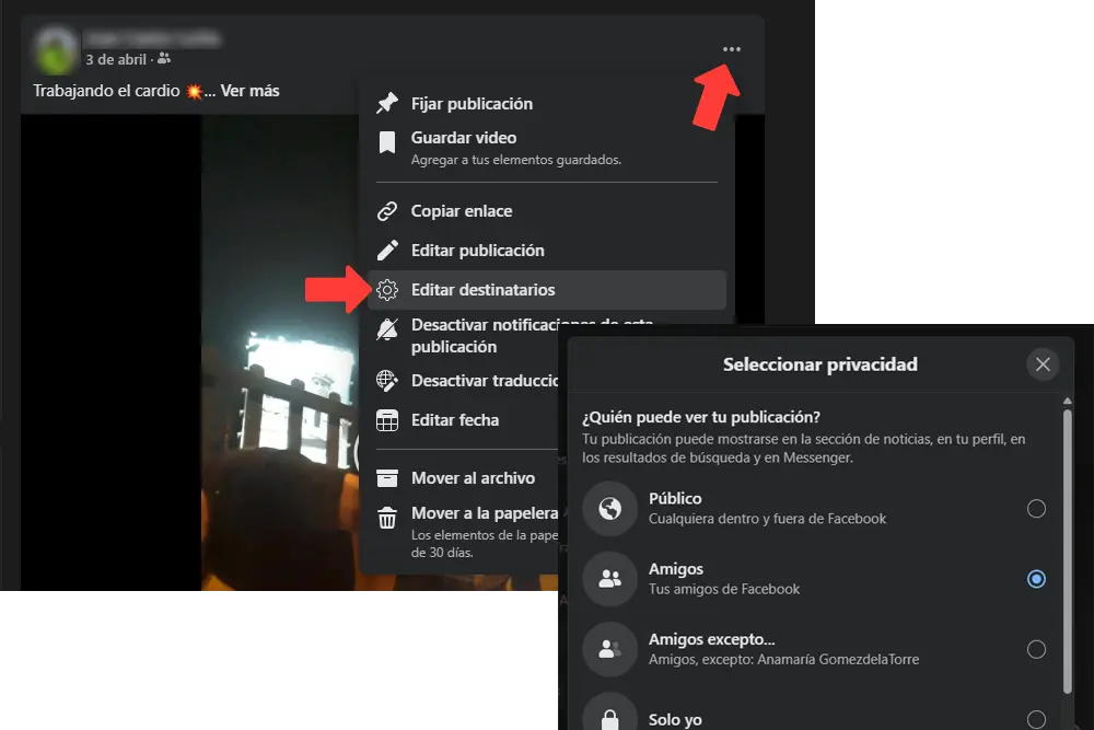Puedes hacerlo con todos tus videos de Facebook Configurando para que no puedan descargar un video de Facebook