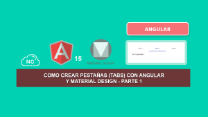 Como Crear Pestañas (Tabs) con Angular y Material Design – Parte 1