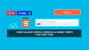 Como Validar Varios Correos al Mismo Tiempo con Puro HTML