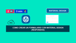 Como Crear un Formulario con Material Design (Responsive)