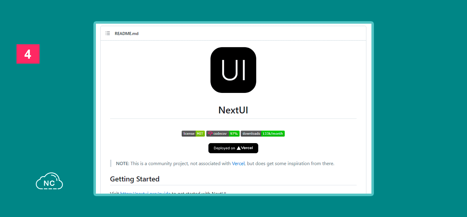 Repositorio de NextUI en GitHub
