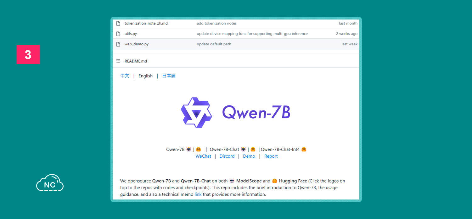 Repositorio Qwen-7B en GitHub