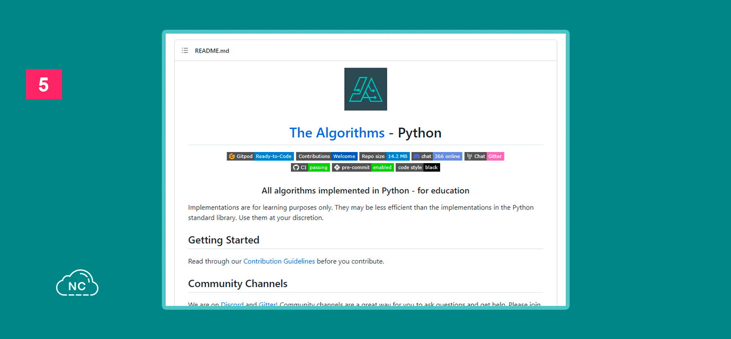 Repositorio de The Algorithms - Python en GitHub