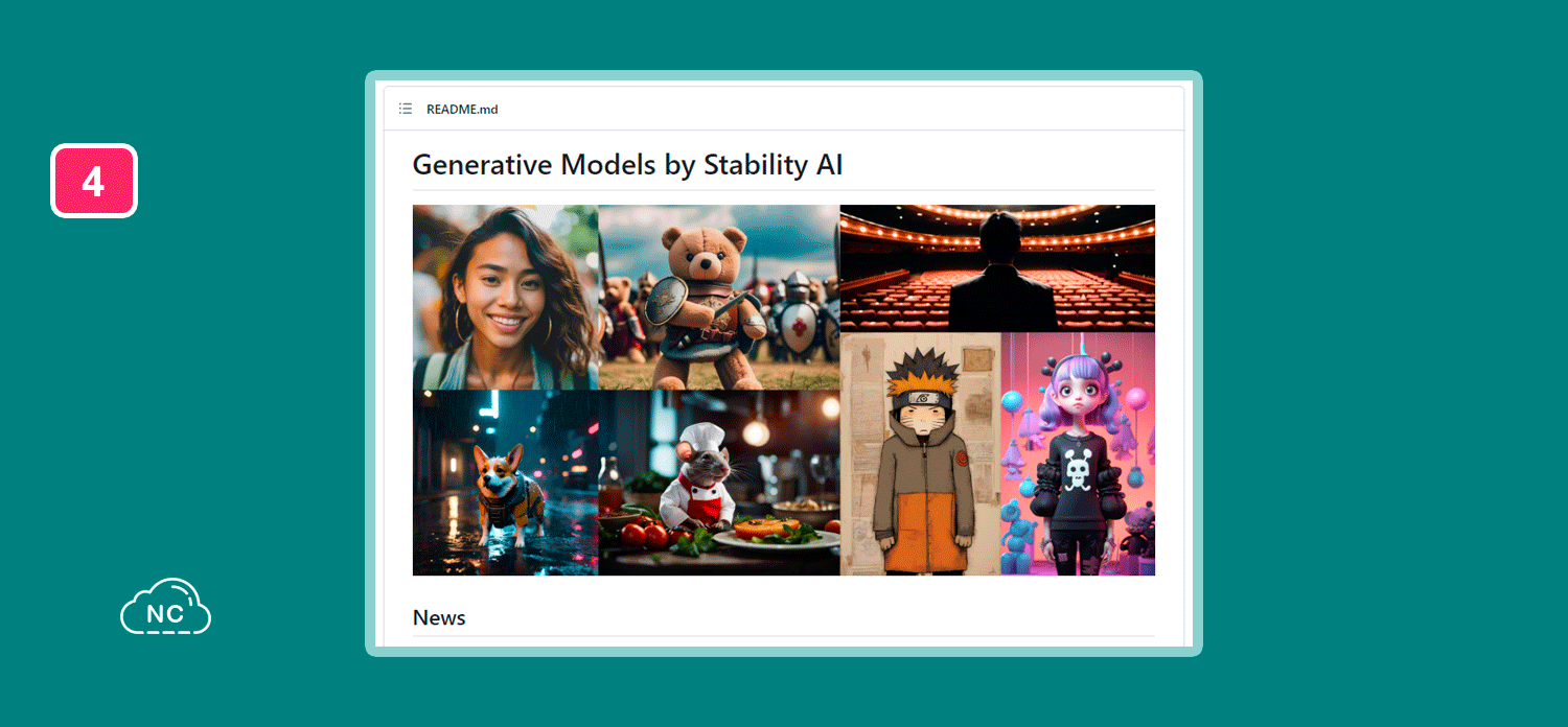 Repositorio Generative Models by Stability AI en GitHub