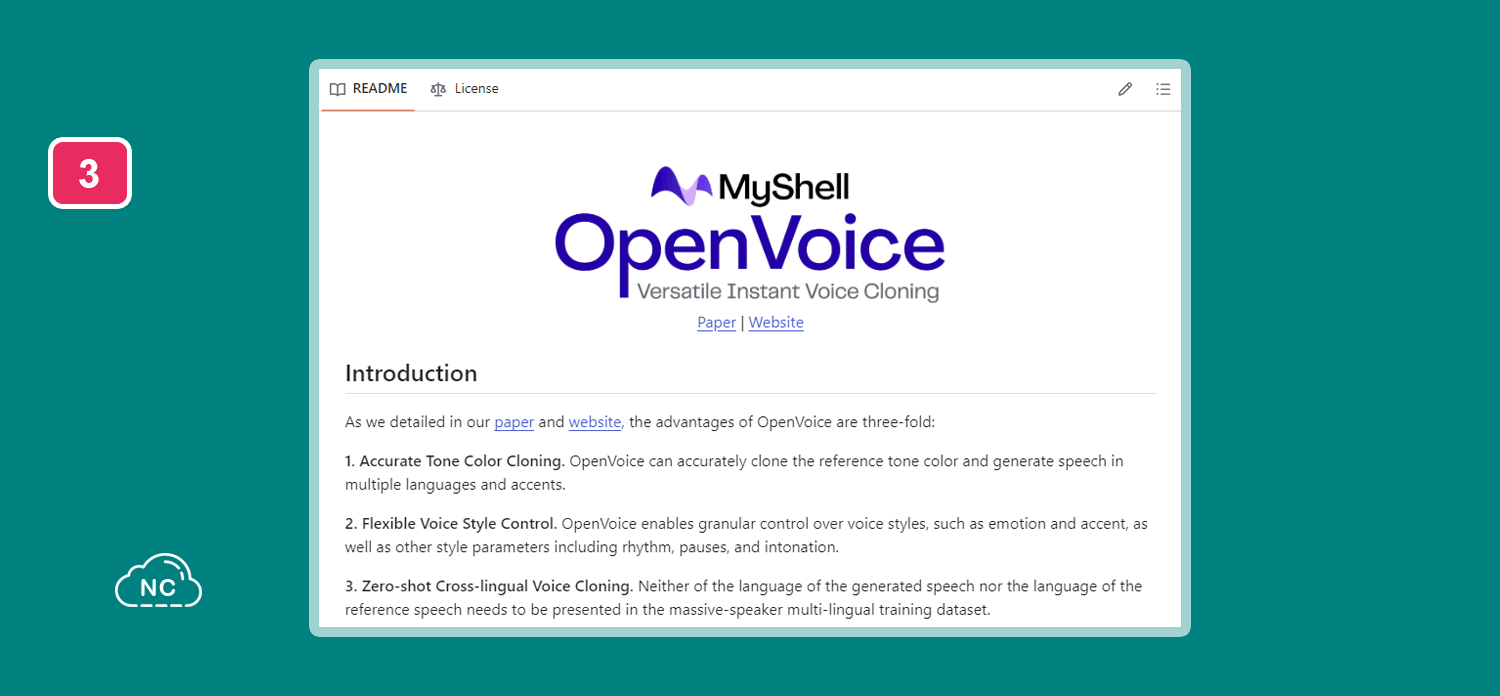Repositorio OpenVoice en GitHub