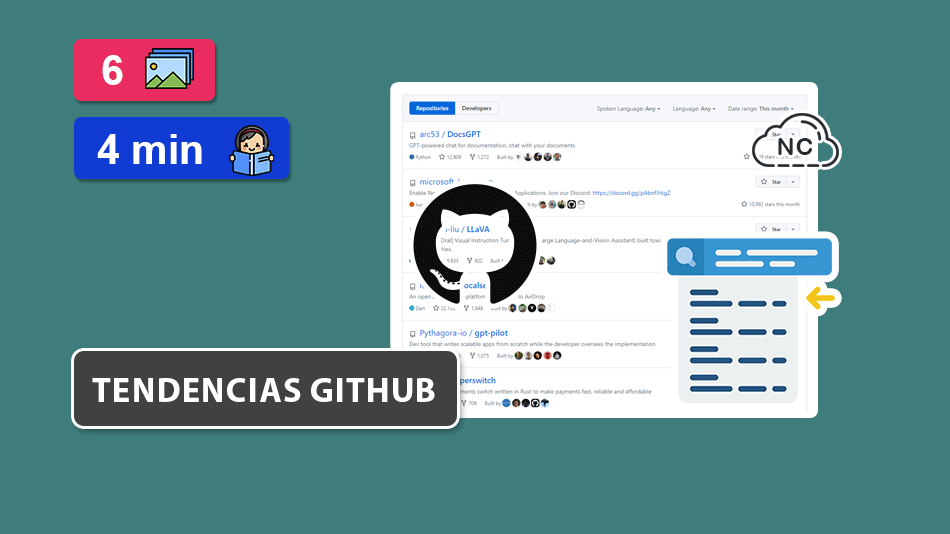 5 Repositorios que Fueron Tendencia en GitHub – Mes Febrero 2024