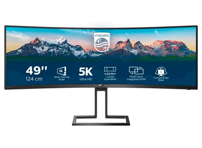 Monitor Philips 498P9/00, 49" Curved 1800R